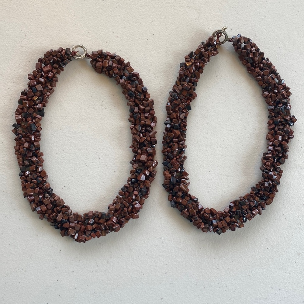 Genuine stone necklace hand crafted